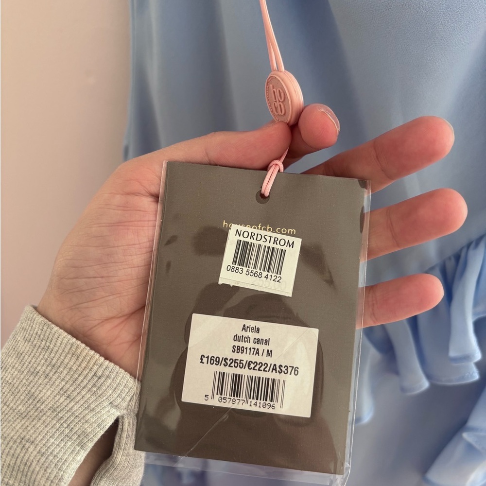 NWT House of CB | Ariela Soft Blue Ruffle Maxi Dress (sold out style/size) - Picture 7 of 16